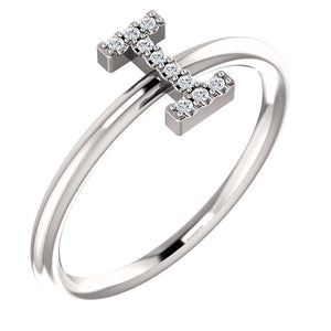 Initial Diamond Ring
