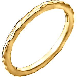 Yellow Gold Jagged Edges Ring