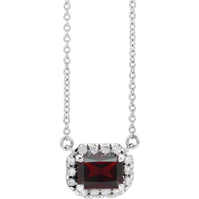 Birth Stone Diamond Necklace