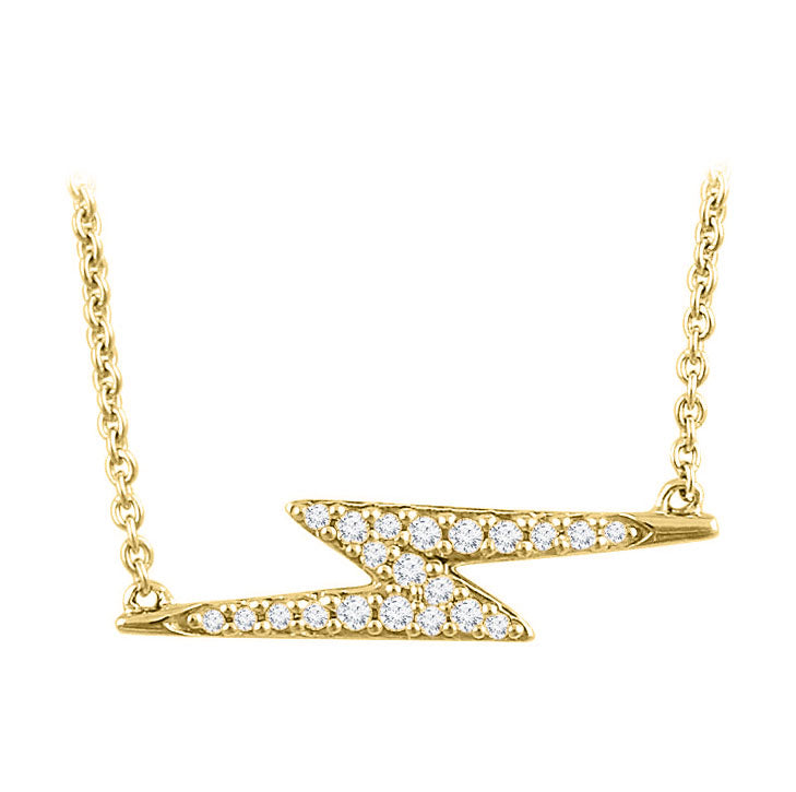 Lightning Bolt Diamond Necklace