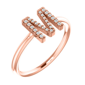 Initial Diamond Ring