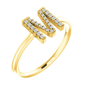 Initial Diamond Ring