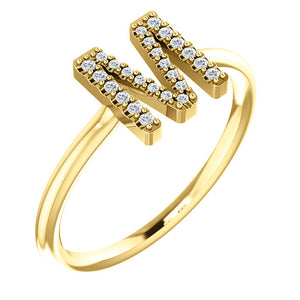 Initial Diamond Ring
