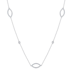marquise diamond necklace white gold