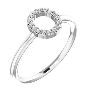 Initial Diamond Ring