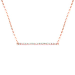 rose gold vertical bar necklace 