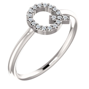 Initial Diamond Ring