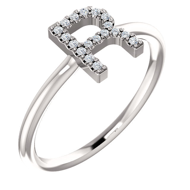 Initial Diamond Ring