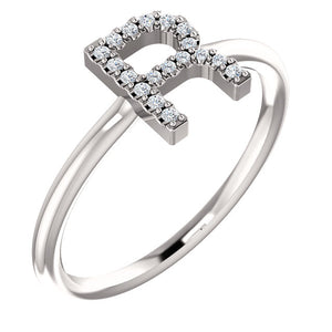 Initial Diamond Ring