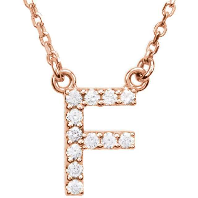 Diamond Initial Necklace