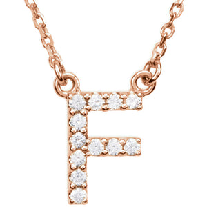 Diamond Initial Necklace
