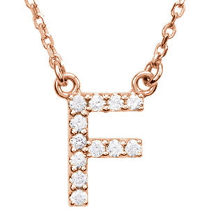 Diamond Initial Necklace