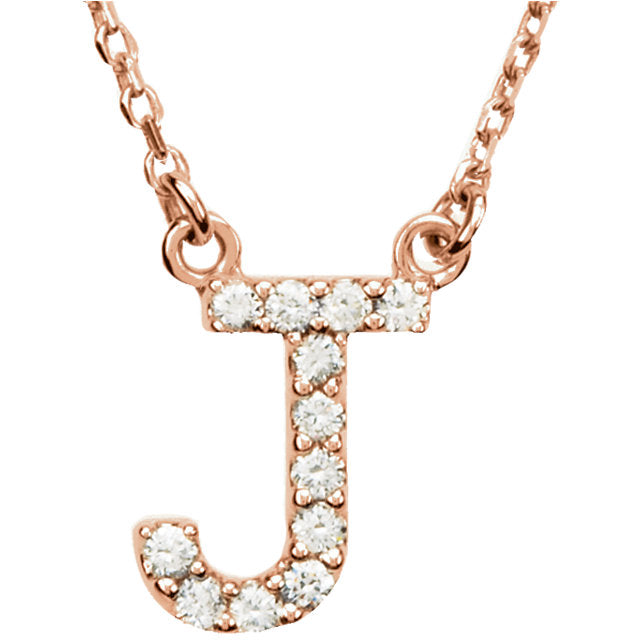 Diamond Initial Necklace