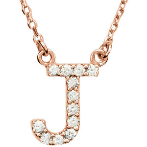 Diamond Initial Necklace