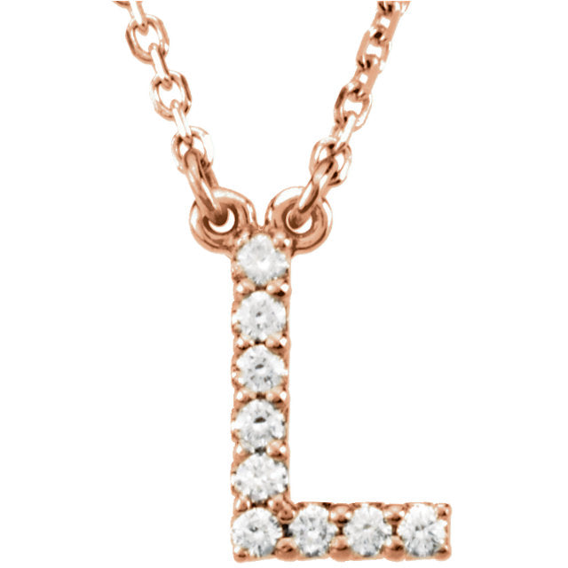 Diamond Initial Necklace