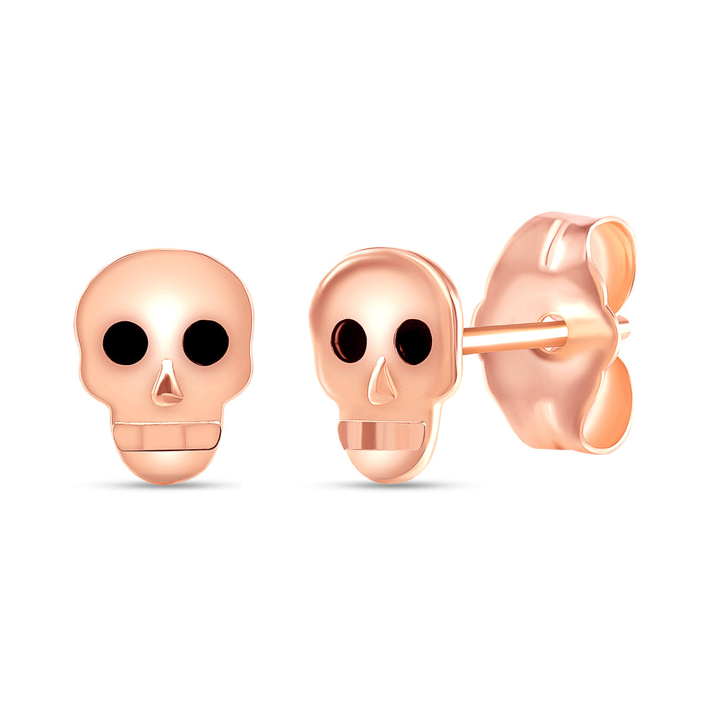 skull stud earrings