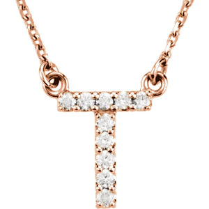 Diamond Initial Necklace