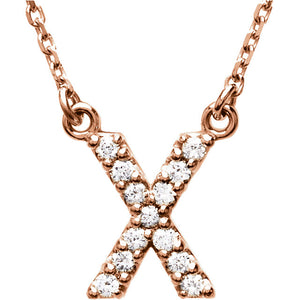 Diamond Initial Necklace