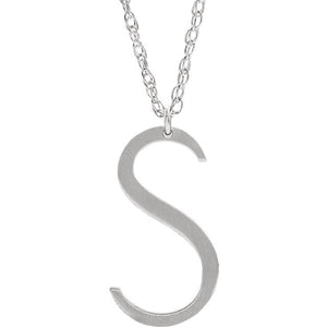Tilted Initial Necklace