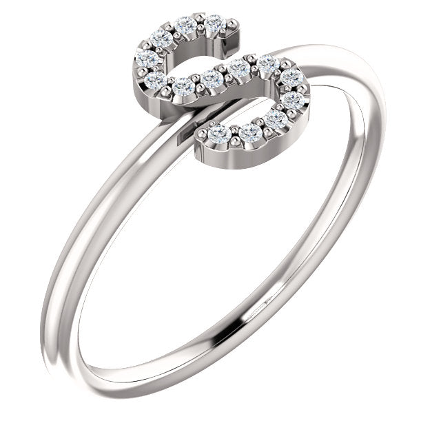 Initial Diamond Ring