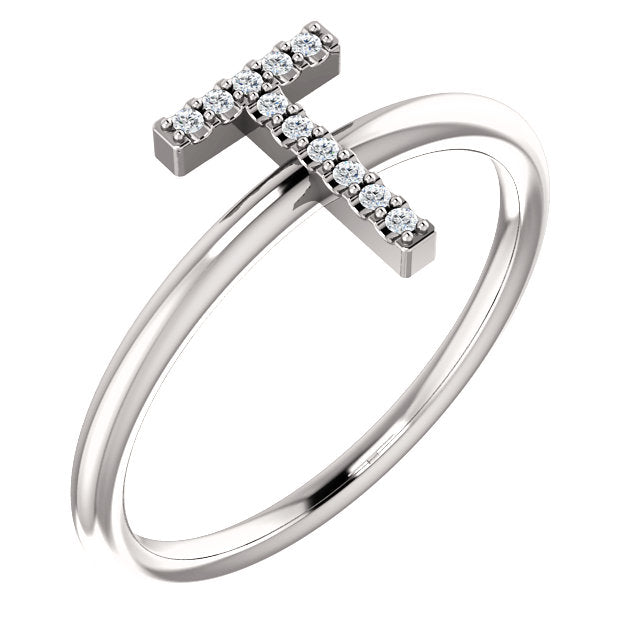 Initial Diamond Ring