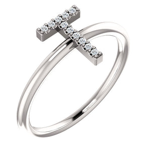 Initial Diamond Ring