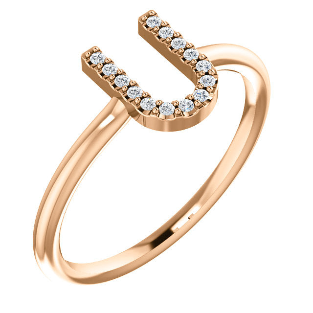 Initial Diamond Ring