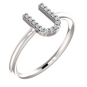 Initial Diamond Ring