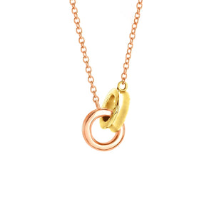 Rose and Yellow Gold necklace