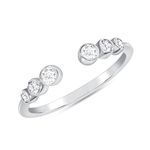 Six Stone Diamond Bezel Ring