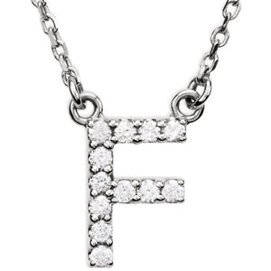 Diamond Initial Necklace