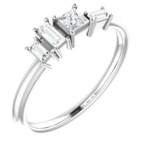 Geometric Diamond Ring