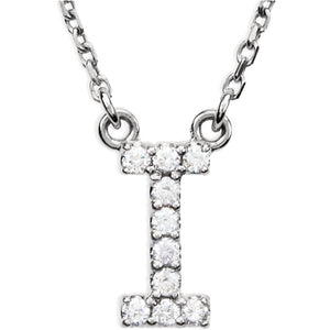 Diamond Initial Necklace