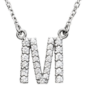 Diamond Initial Necklace