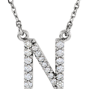 Diamond Initial Necklace