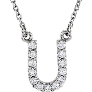 Diamond Initial Necklace