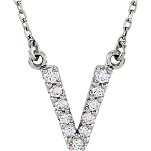 Diamond Initial Necklace