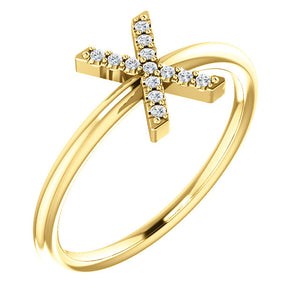 Initial Diamond Ring