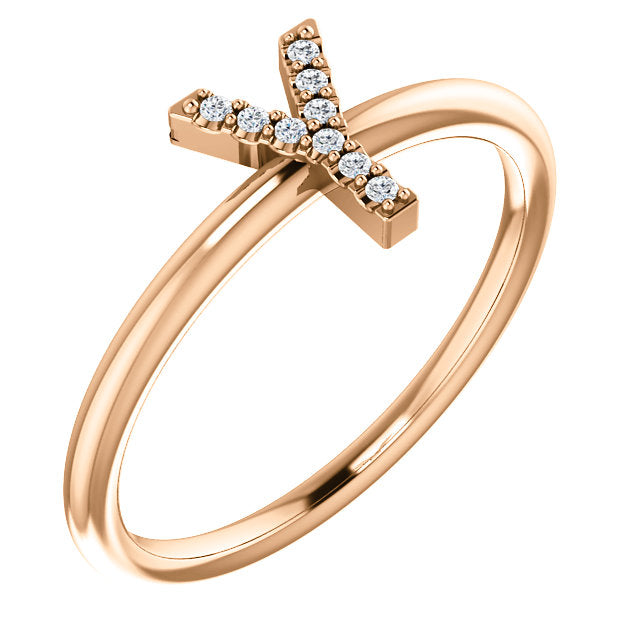 Initial Diamond Ring