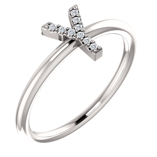 Initial Diamond Ring