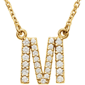 Diamond Initial Necklace