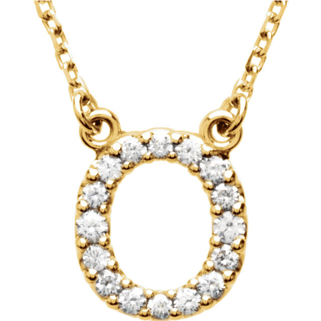 Diamond Initial Necklace