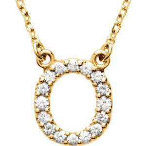 Diamond Initial Necklace