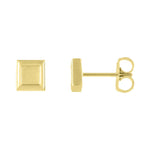 Petite Gold Square Earrings