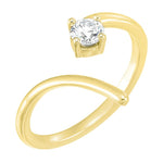 Spiral Diamond Ring