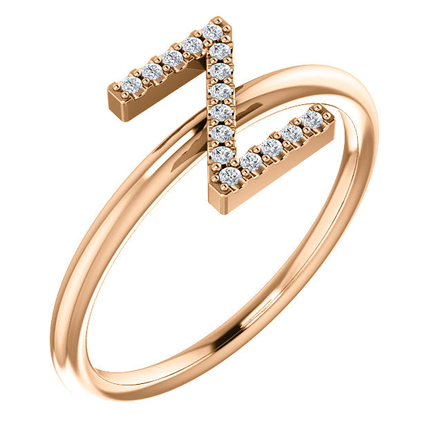 Initial Diamond Ring